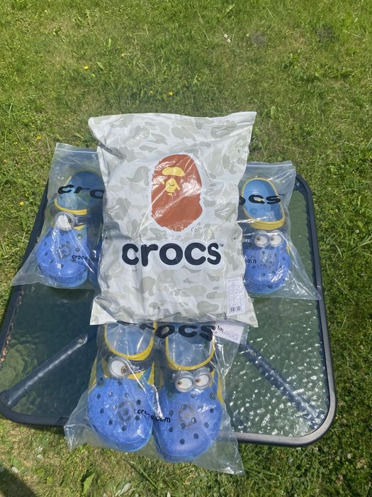 Шльопкі,тапкі,crocs мінйон,minion,бейп,Bape