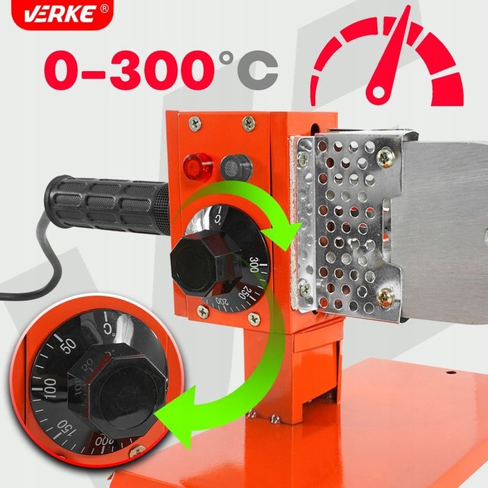 Zgrzewarka Polifuzyjna Do Zgrzewania Rur Pp Pcv 800w Mocna + Matryce Z