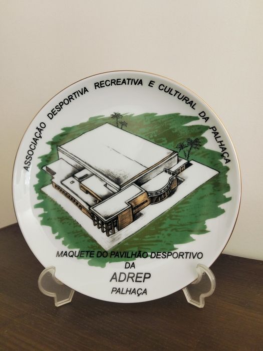 Prato antigo da Maquete do Pavilhão da ADREP, Palhaça
