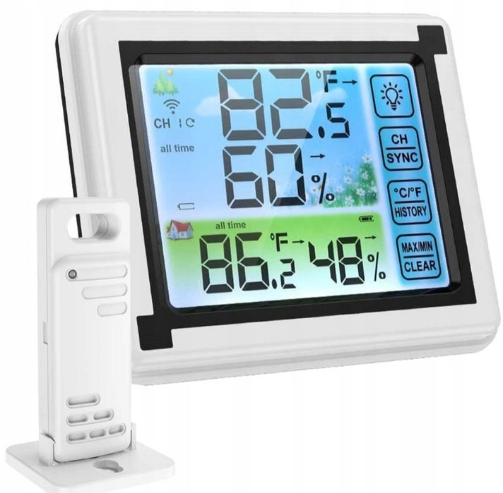 Bezprzewodowa stacja pogody pogodowa higrometr