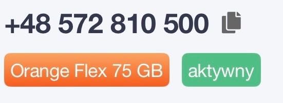 ZŁOTY NUMER Biznesowy - Końcówka 500 - Orange Flex - eSIM / Cesja 2min