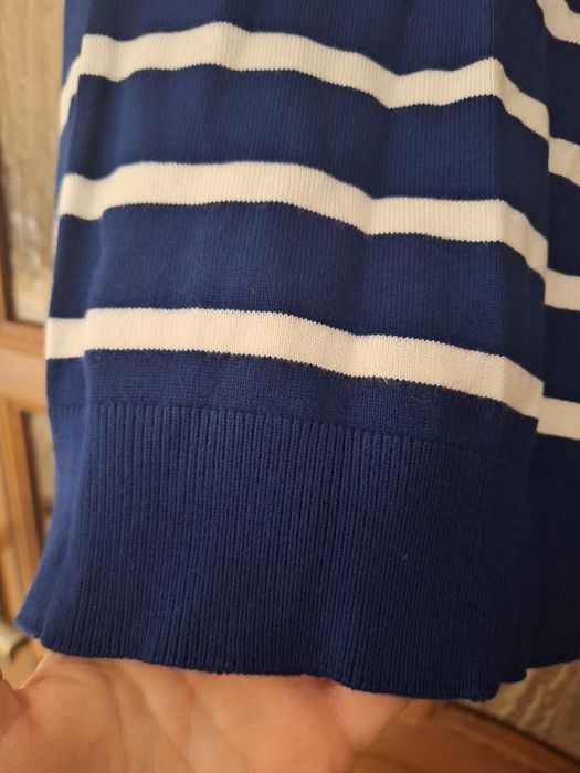 Sweter krótki rękaw paski L Sinsay