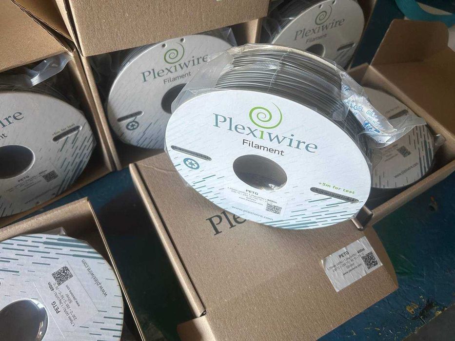 філамент Plexiwire пластик PETG SILVER 100/200/300/400m 1.2kg