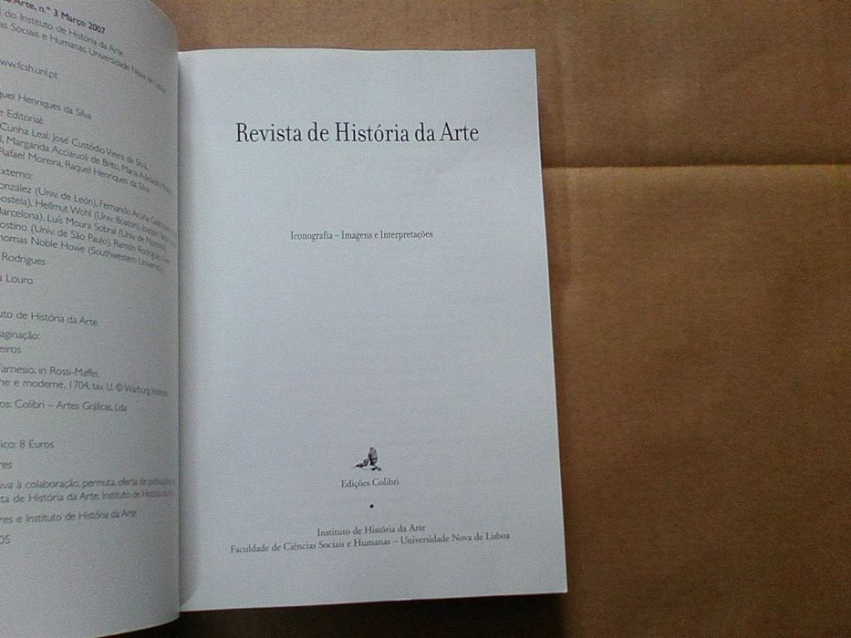 Revista de História da Artes nºs 3 e 4