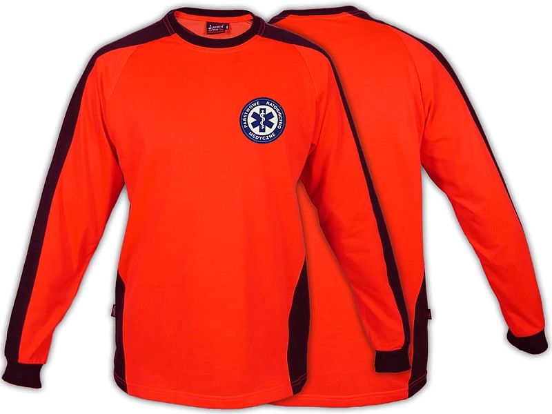 Koszulka Fluo Męska Prm Państwowe Ratownictwo Medyczne Z Długim Rękawe