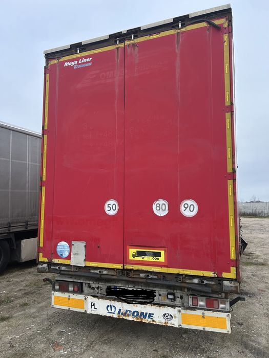 Naczepa Firanka  MEGA/ KRONE / BPW eco plus / HACCON  / 2012