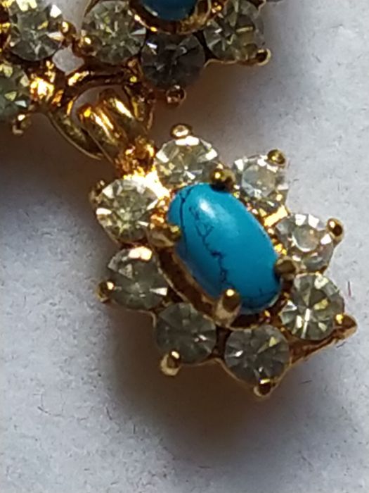 Кольє з бірюзою Lotus Jewelry. Вінтаж.