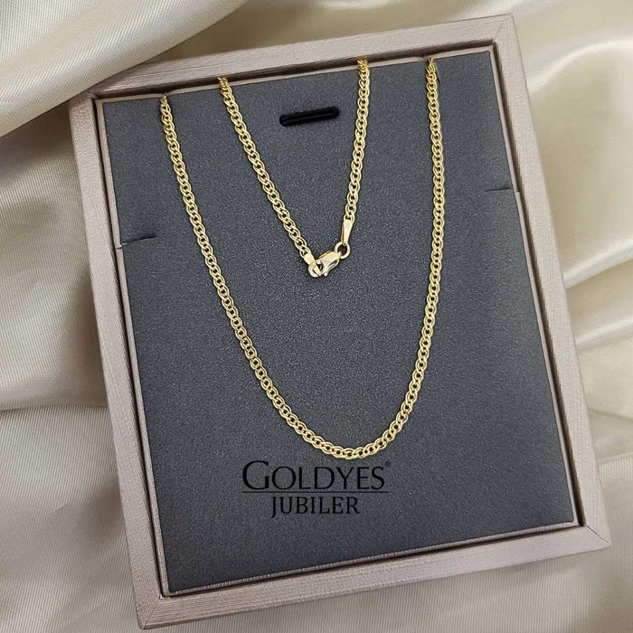 Złoty łańcuszek mona lisa próby złota 585