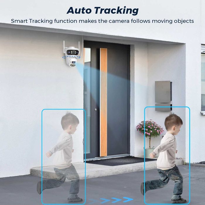 15MP Wifi PTZ камера, зум, спостереження з нічним баченням, безпека