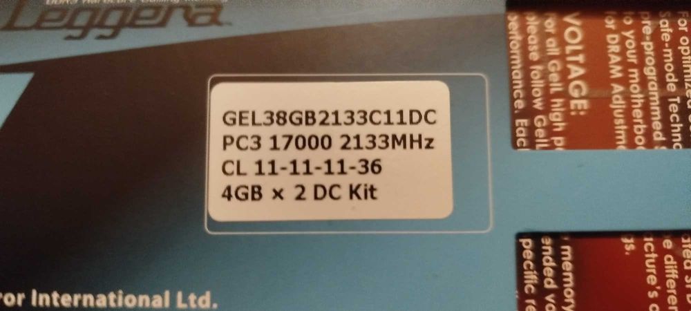 Pamięć RAM DDR3 Geil EVO Leggera 4x4GB 2133MHz