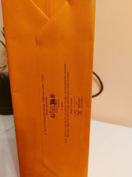 Oryginalna torba papierowa HERMES