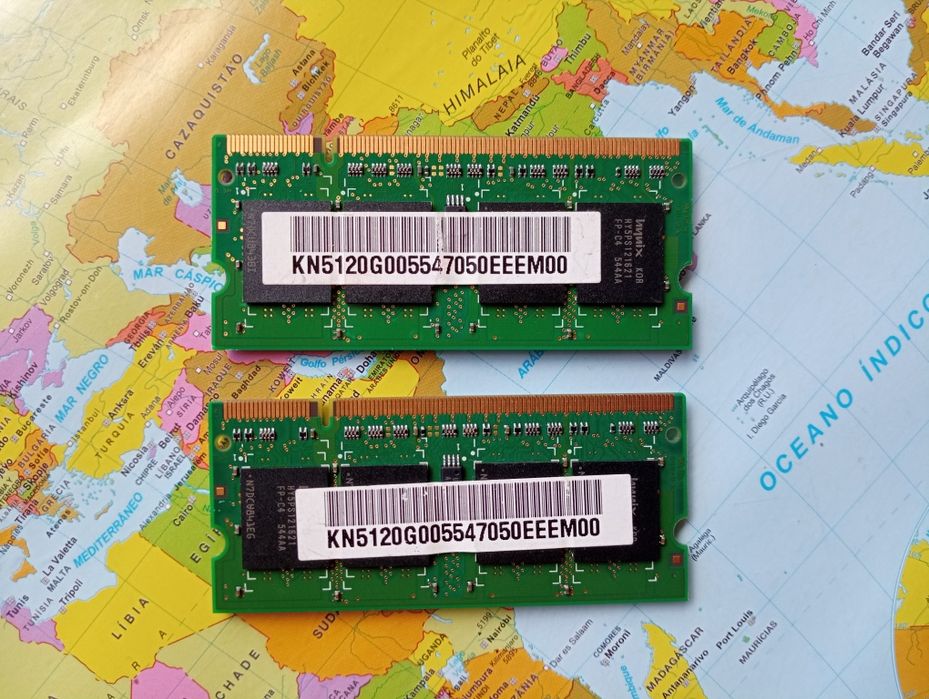 Memórias RAM - 512mb pc2 4200S 444 12