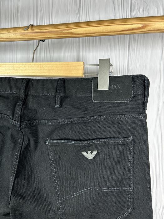 Armani Jeans Black Metal Logo джинси з гарним дизайном штани Оригінал!