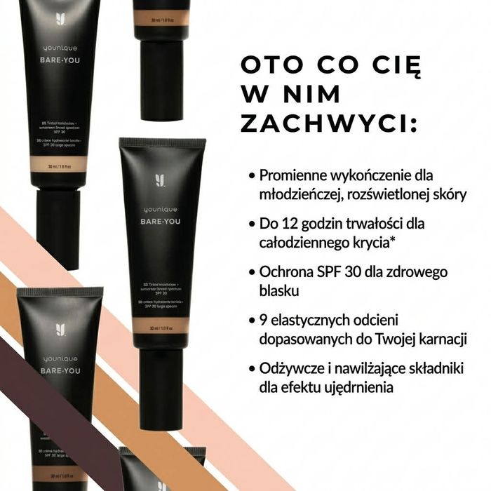 Podkład Bb z SPF 30 Medium Younique USA