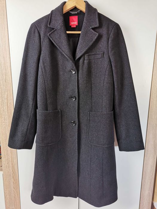 Płaszcz damski Espirit M ciemnoszary