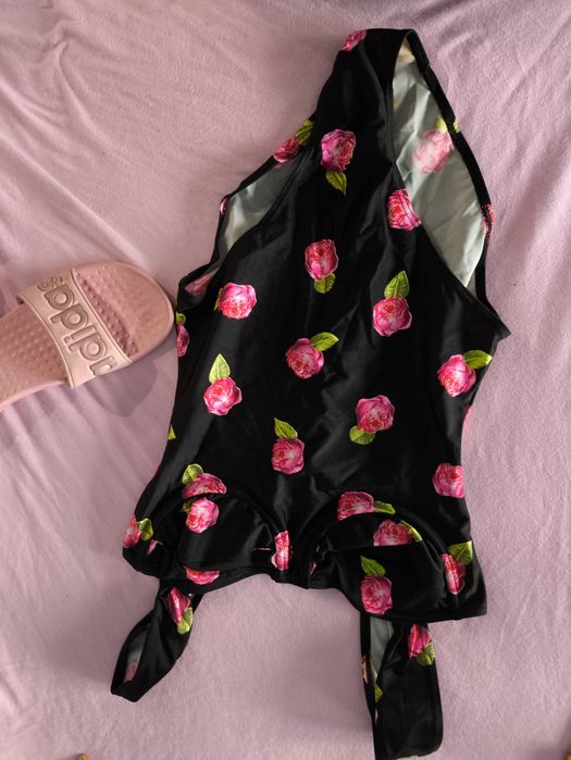 Kostium strój kąpielowy jednoczęściowy kwiaty 38 40 A B