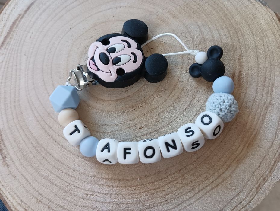 Prende Chupetas de silicone Personalizáveis
