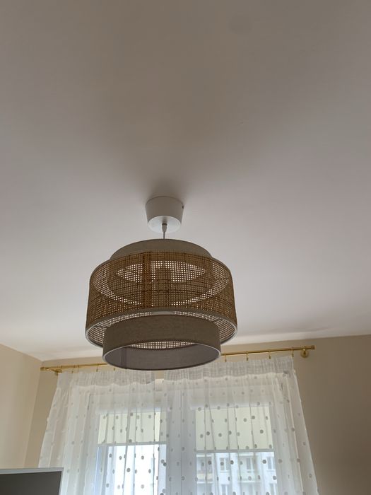Lampa wisząca GoodHome Quetzal 1 x E27 38 cm ratan/lina
