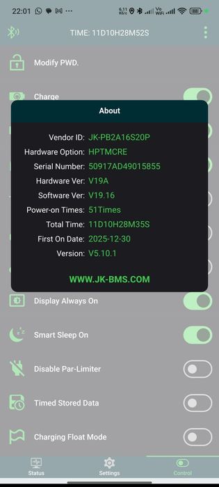 BMS  JK-PB2A16S20P 200ампер від 8 до 16 комірок для всіх видів літій а