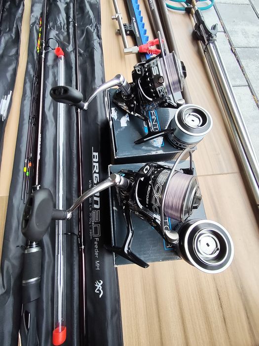 Zestaw meetod wędki Browning Argon 2.0,3,6m, 30-90g, kołowrotki  Cresta Advantor 5000S
