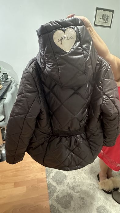 Kurtka My Luxe czekolada brązowa