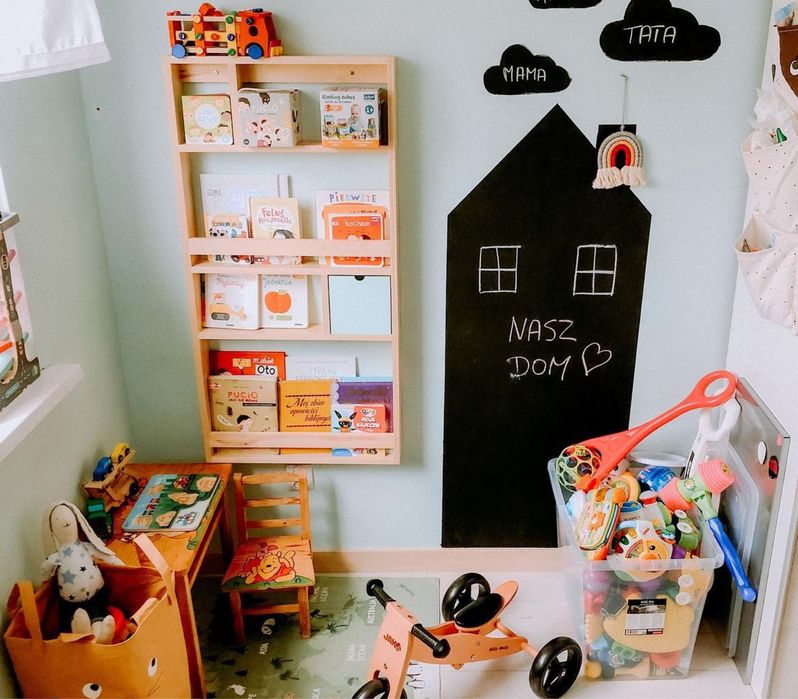 Półka na ksiązki bambook drewniana