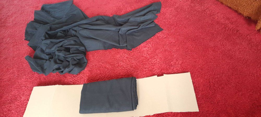 Welur czarny, materiał obiciowy .Nowy,miekki