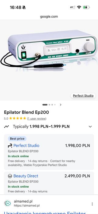 Epilator BLEND EP200 – Biomak (termoliza + elektroliza)