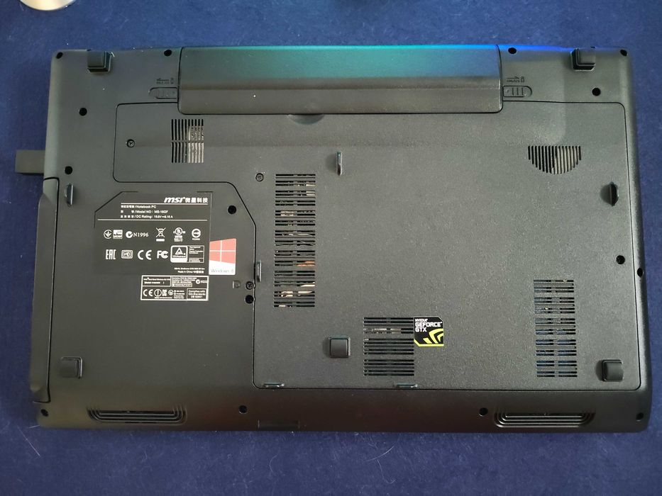 MSI Gaming i7 W11 GTX 950M  16GB RAM SSD 240GB  Bateria Nova