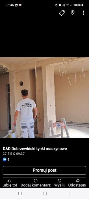 Tynki maszynowe gipsowe cementowo wapienne tynkowanie tynk gipsowy