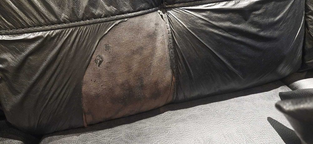 Sofá Chaise Longue+Mesa+4bancos+Puff