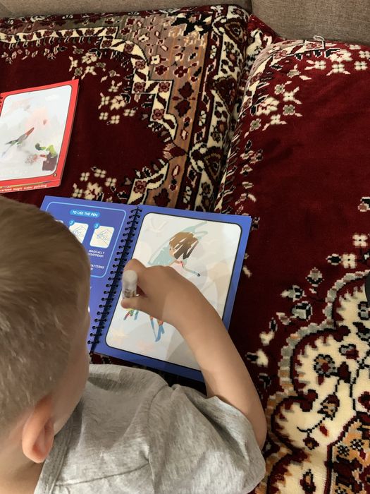 Книга водяная раскраска многоразовая!