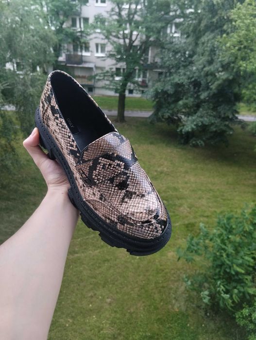 buty laofrsy ONLY 39 jak 40 wzór skóra węża