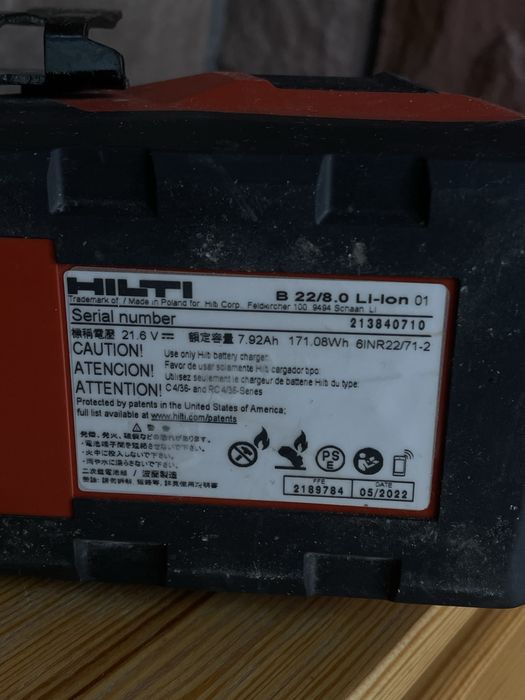Akumulator i ładowarka od WKRĘTARKI HILTI SF 6-A22