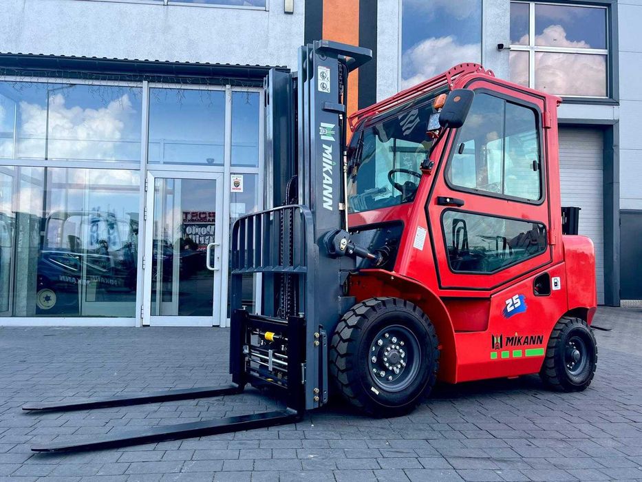 Wózek Widłowy 2,5T MIKANN, Maszt 4.5m,Triplex, Diesel, Japan Trak