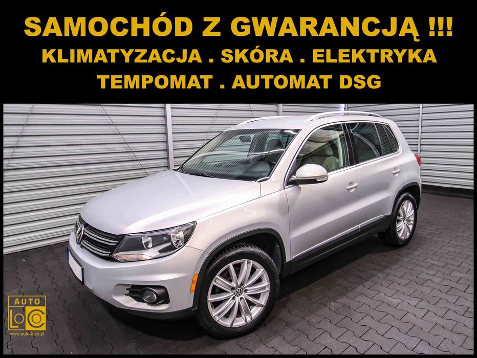 Volkswagen Tiguan Automat DSG + GAZ LPG + Klima + Skóra + Tempomat + ZAREJESTROWANY
