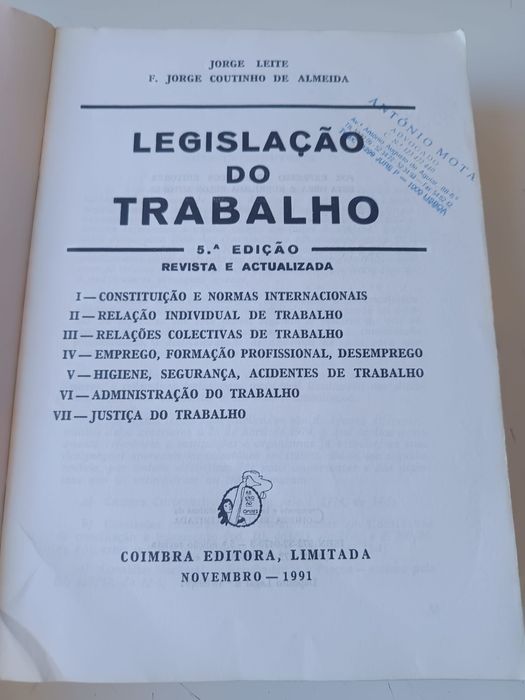 Legislação do trabalho