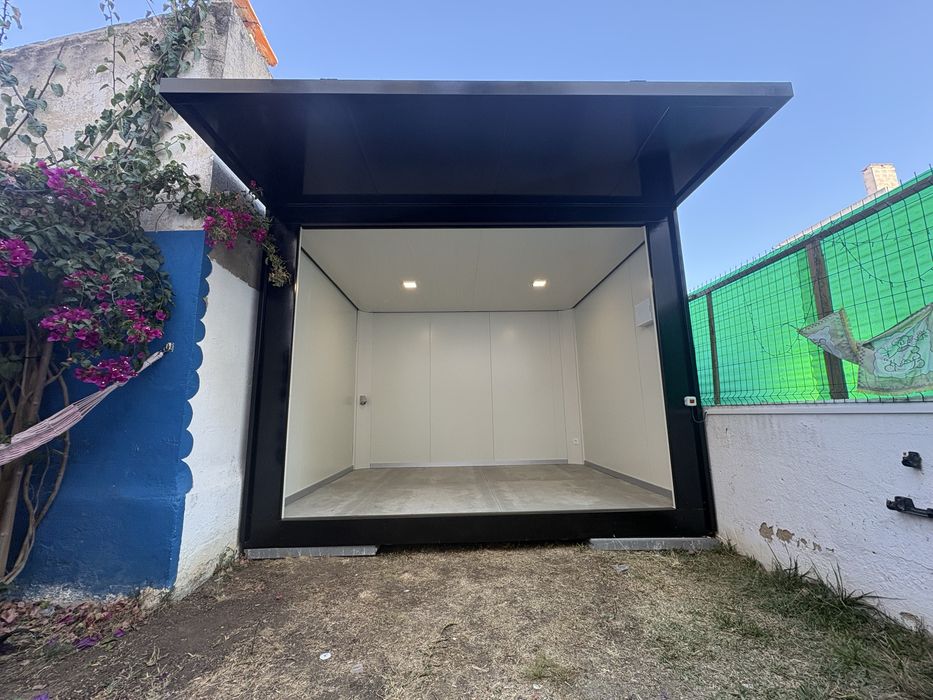 Módulo pré-fabricado - estúdio de jardim