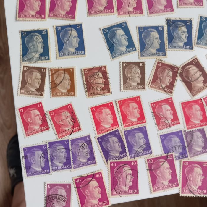 Kolekcja 303 sztuki znaczki niemieckie Rzesza NSDAP