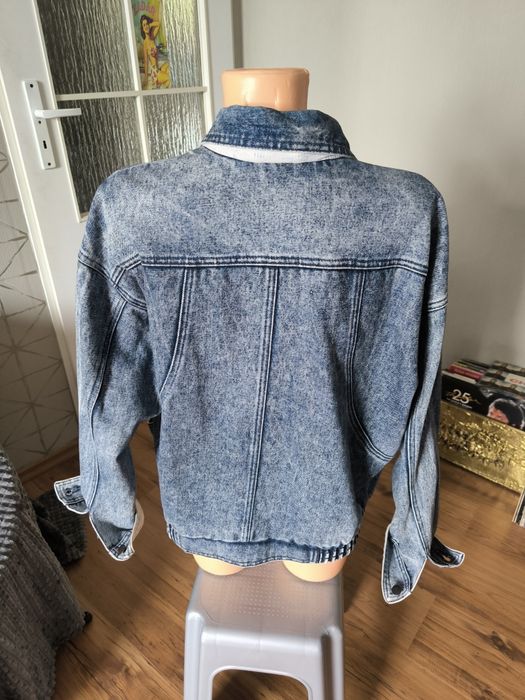 Katana jeansowa kurtka 90's vintage damska unisex L/XL niebieska