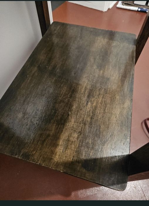 Antyk konsola stolik midcentury PRL drewno