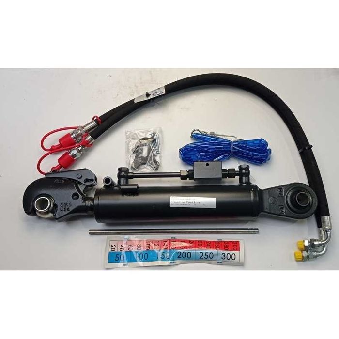 Łącznik hydrauliczny 610-880MM z hakiem 25,4mm przegubem kulowym kat.2