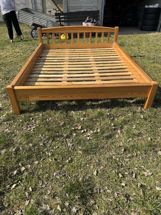 Łóżko małżeńskie 160x200 lite drewno sosna