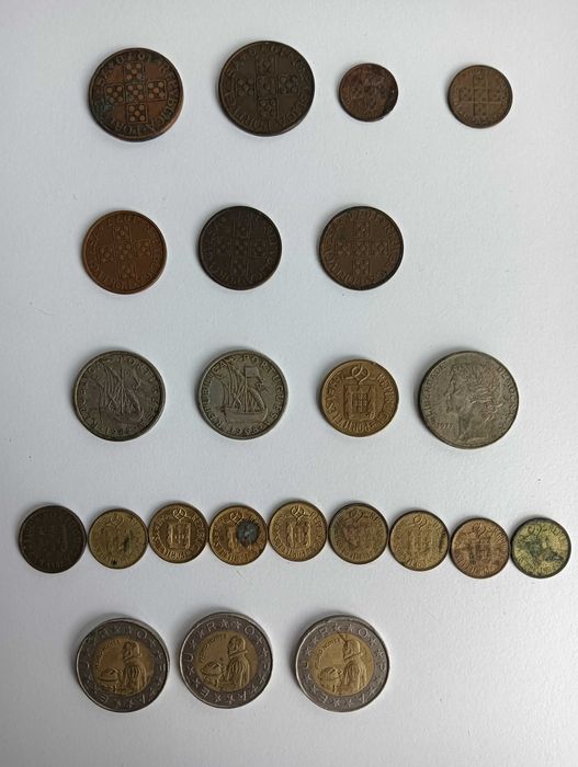 Moedas antigas para coleção