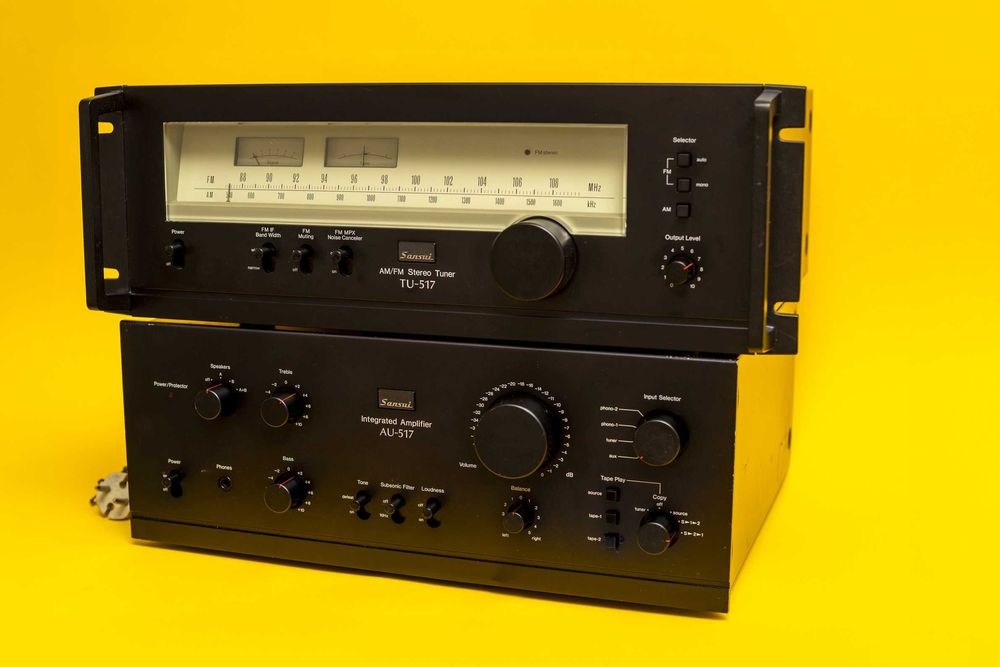 Wzmacniacz Sansui Au-517 +Tuner TU-517. Serwis.