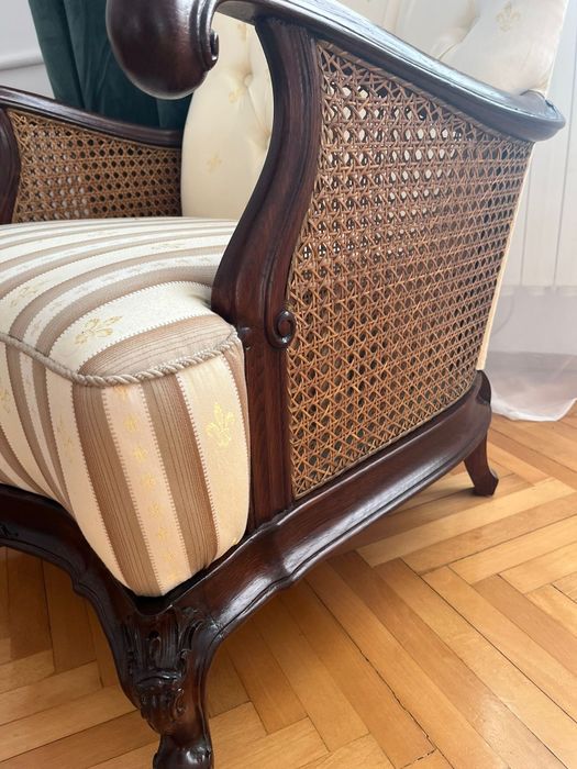 Fotele i stolik ludwik