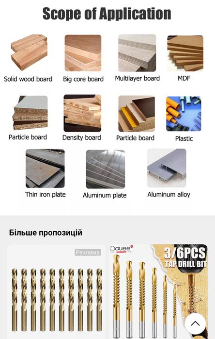 Набір кобальтових свердел