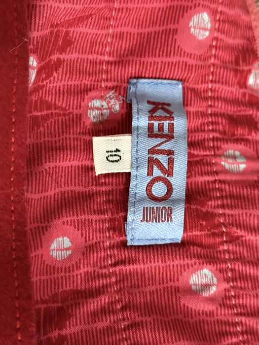 Spódnica Kenzo 10 lat czerwona haft logowana 70% wool wełna laine