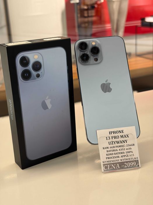 iPhone 13 Pro Max 256GB Bat 100% Topcase Vivo *Raty 0%