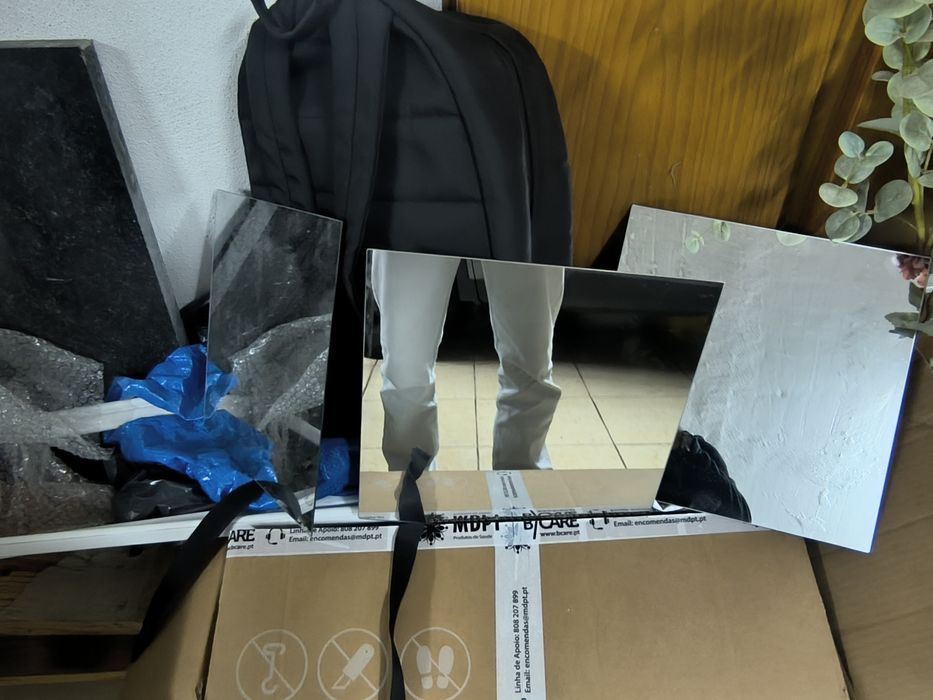 3 espelhos quadrados conjunto